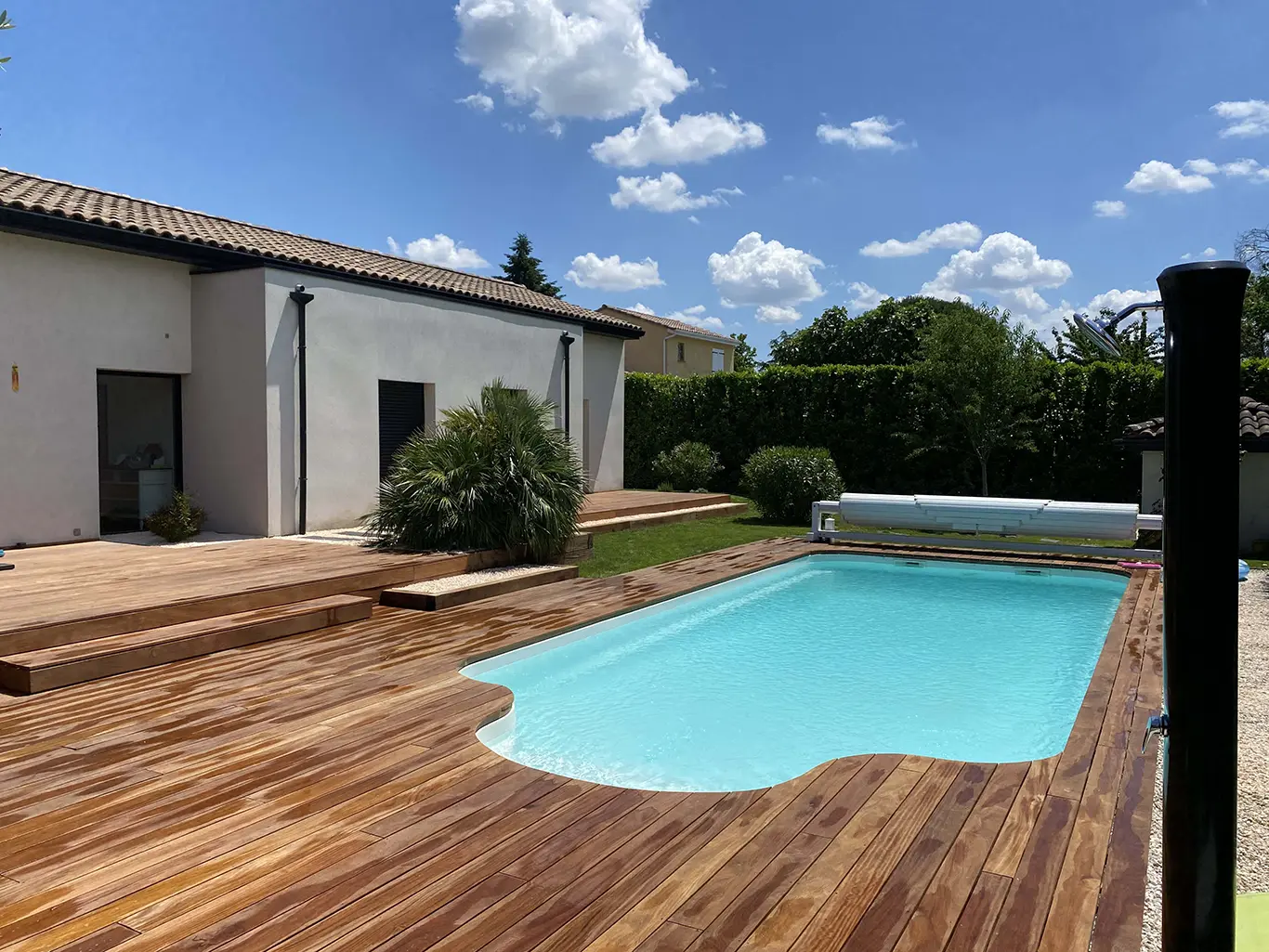 Terrasse bois jardin paysagiste Toulouse